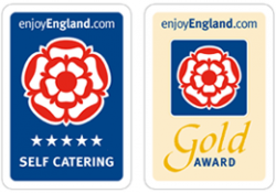 Enjoy England Self catering & Gold Award
