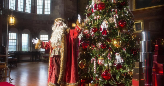 Bamburgh Castle at Christmas time